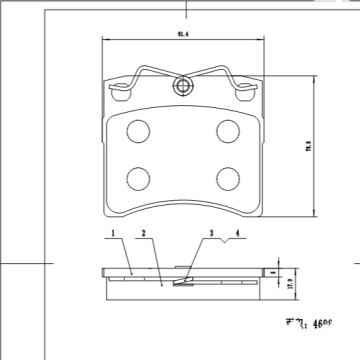 D581 china auto parts  brake pad manufacturers rear car ceramic brake pads  for BMW